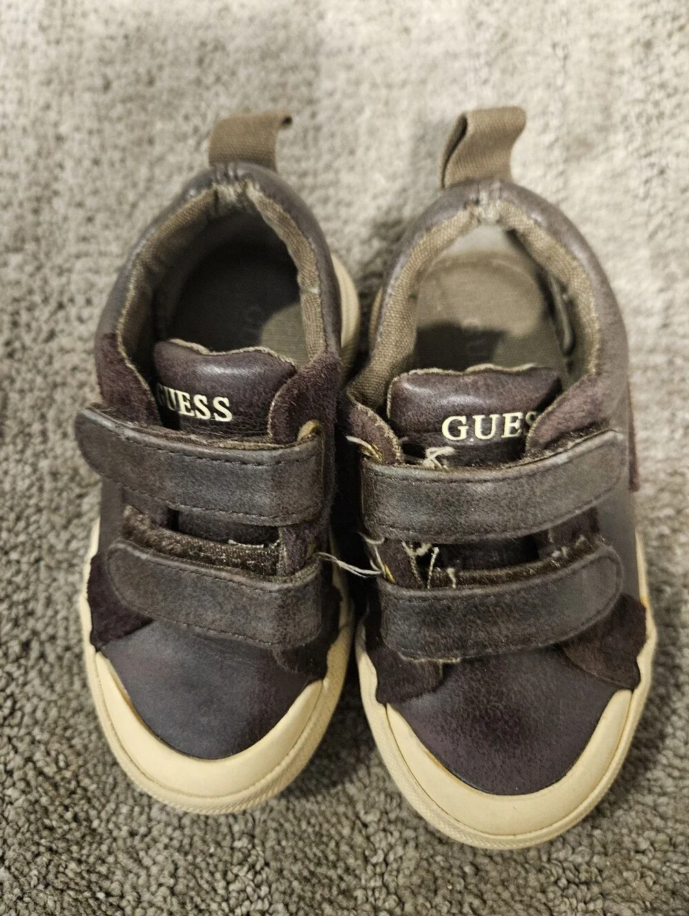 Todder GUESS brown velcro sneakers size 5c